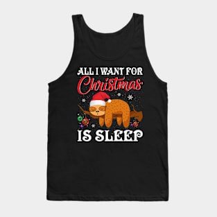All I want for Christmas is Sleep Tank Top